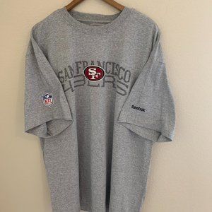 SF 49er Men's T-Shirt X-Large Gray Reebok